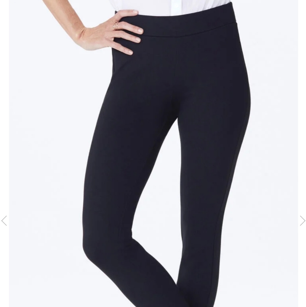 NYDJ Black Basic Pointe Leggings With Lift Tuck Technology Panel sz 4